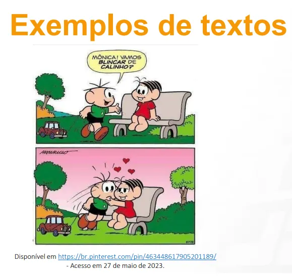 Exemplo de texto registrado pelo Inep como compatível com a experiência leitora de estudantes dos anos iniciais.