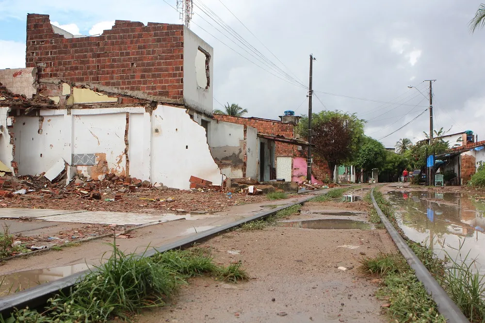 Imagem do Centro de Documento do Sistema Verdes Mares (Cedoc SVM) da época das obras