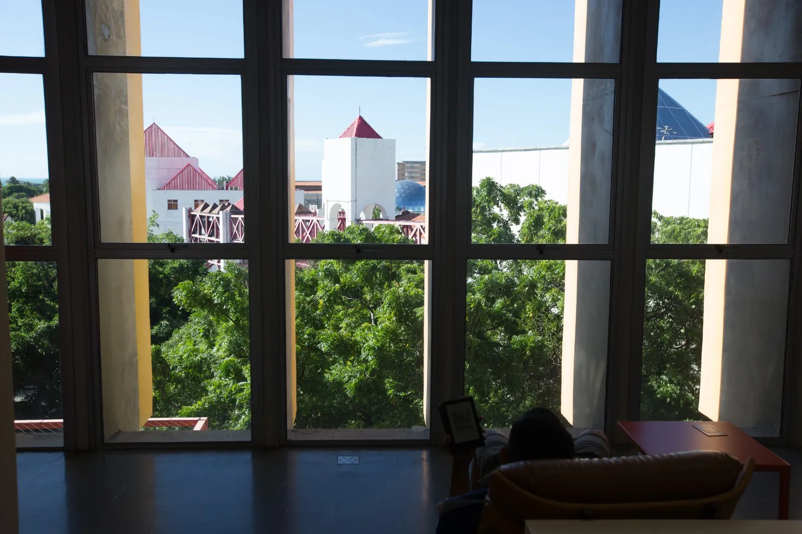 Visão privilegiada em um dos andares da Bece