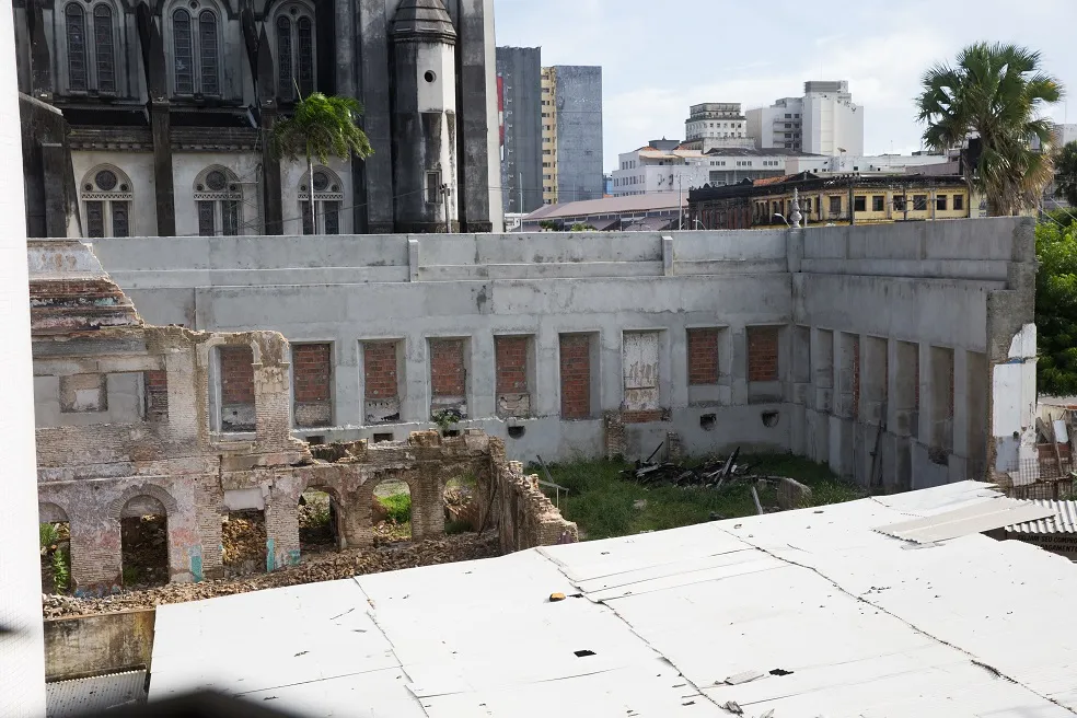 Estrutura do Casarão dos Fabricantes em maio de 2022