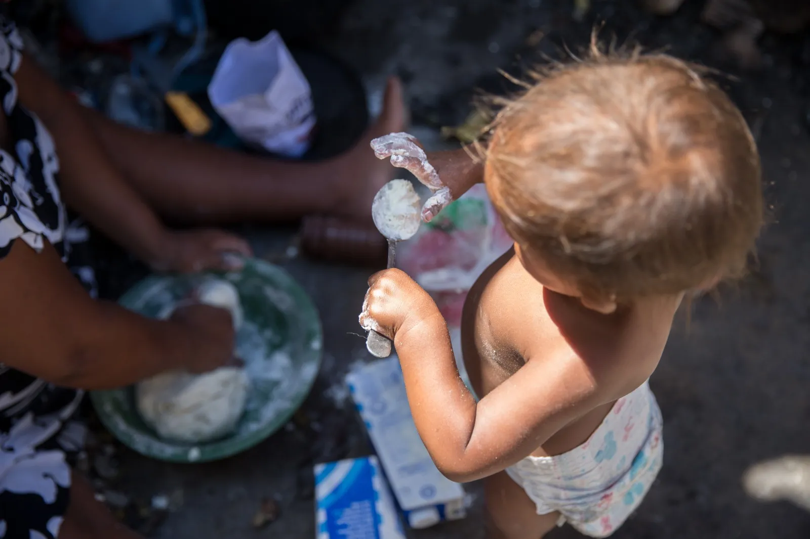 Crianças Warao convivem com a fome e a desnutrição