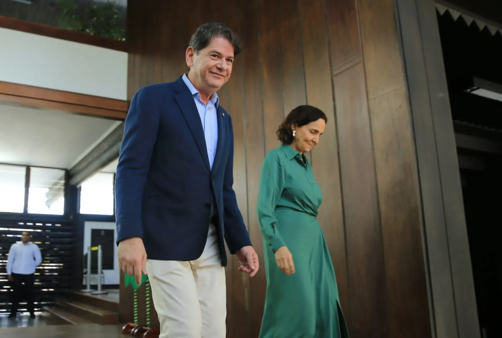 Cid Gomes e Izolda Cela em evento do Governo do Ceará neste mês