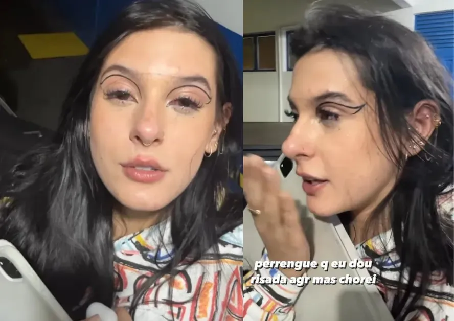 Cantora compartilhou nos stories o momento de aflição