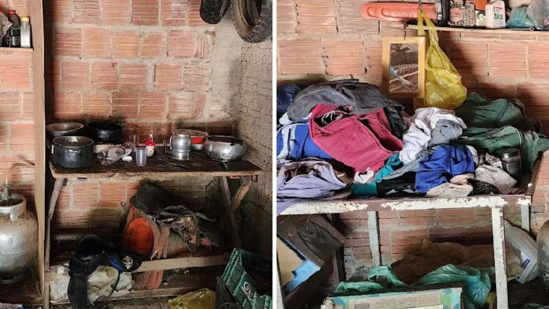 Trabalhadores não possuíam locais adequados para armazenar comida ou guardar pertences