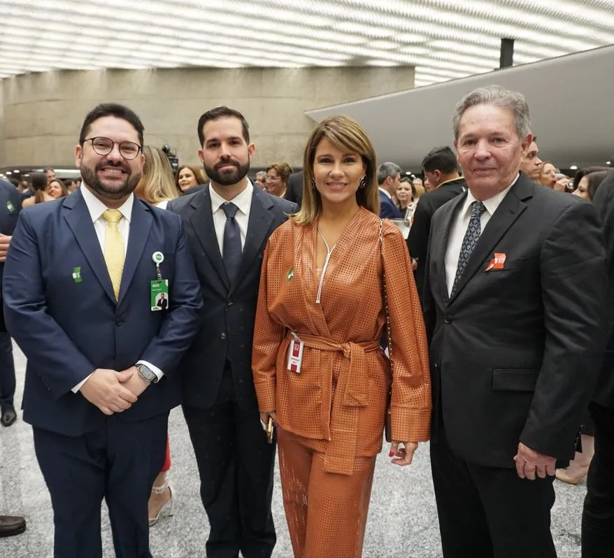 Inácio Aguiar, Felipe Queiroz Rocha, Jeritza Gurgel e Cláudio Rocha participaram da solenidade