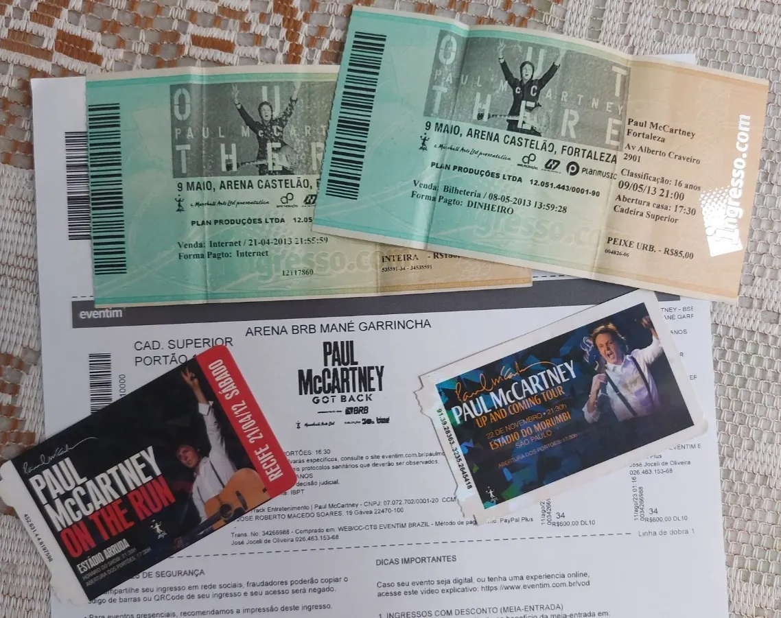 No total, Célida Juliana já participou de oito shows do ídolo Paul McCartney