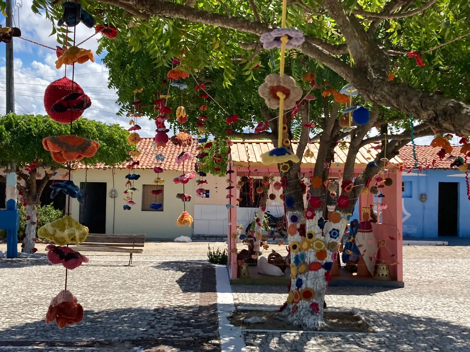 Diferentes cores se espalham pelo distrito de Curral Grande, encantando a população