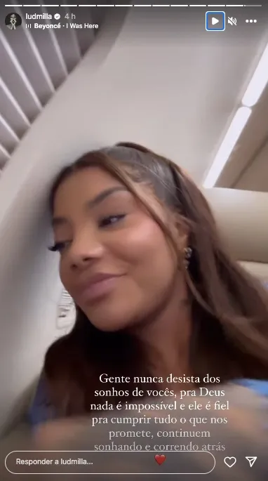 Ludmilla fez post após o encontro e prometeu contar detalhes aos fãs