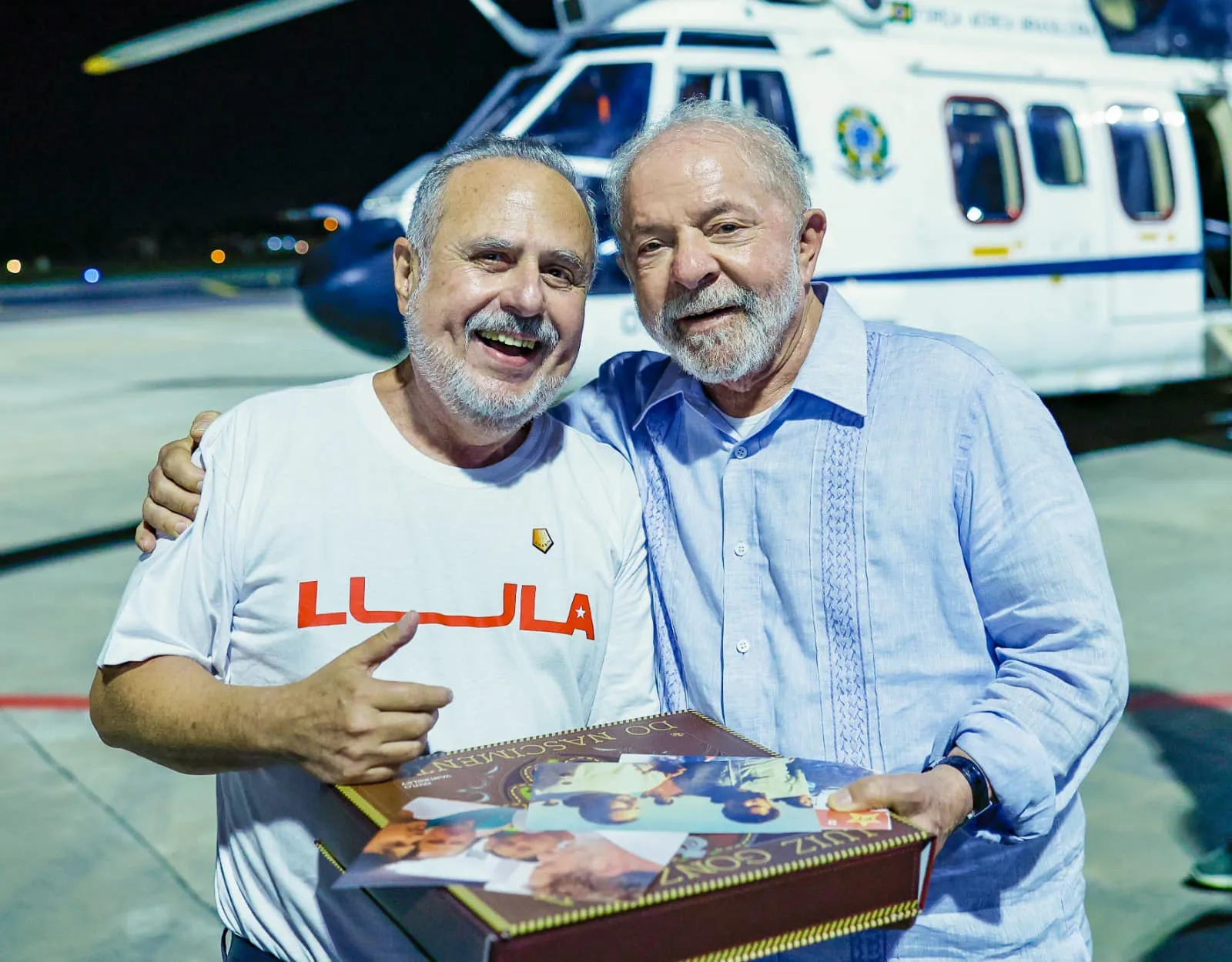 Sá Vilarouca e Lula, durante visita do presidente ao Ceará.