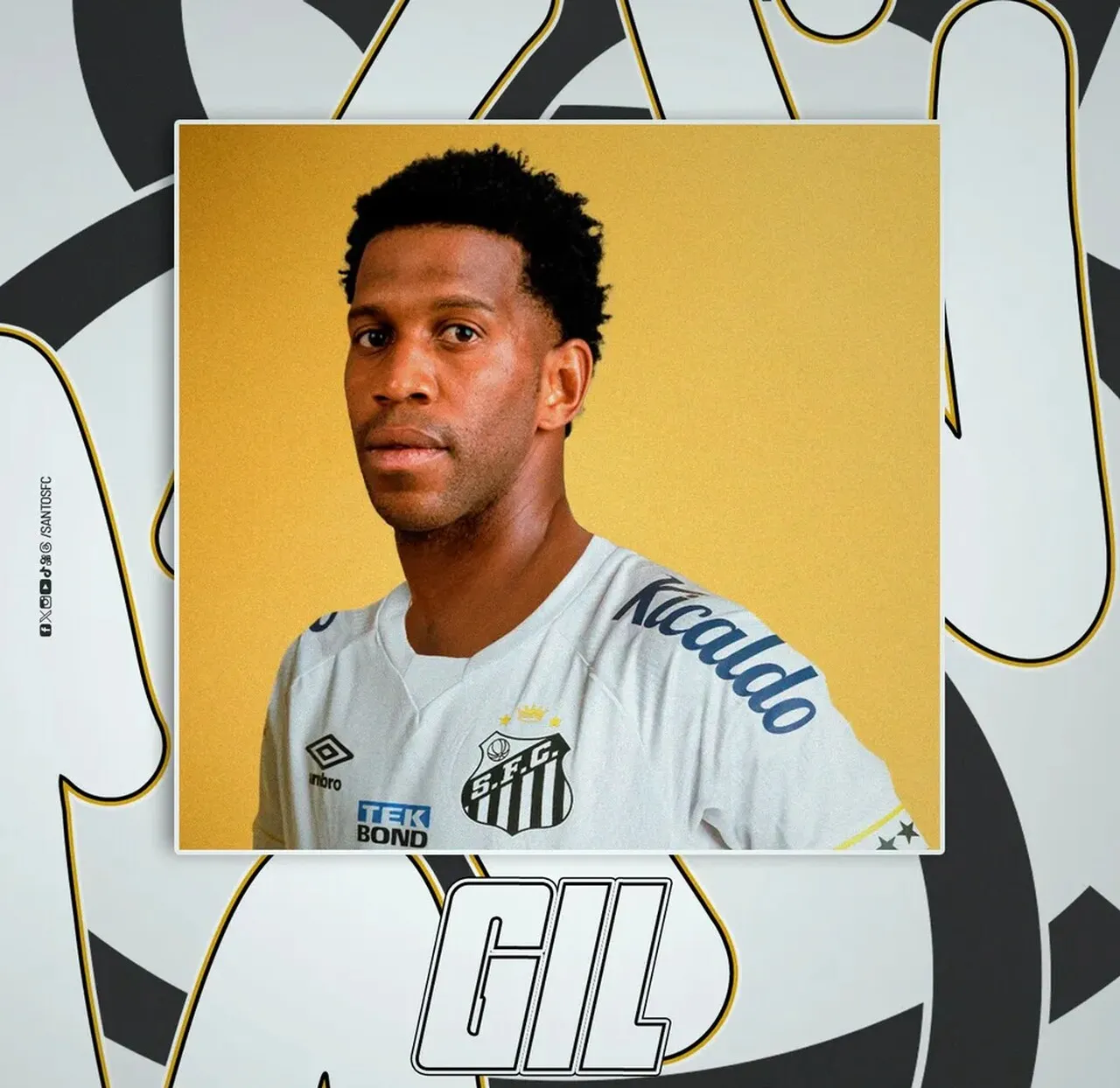 O experiente zagueiro Gil acertou com o Santos para 2024