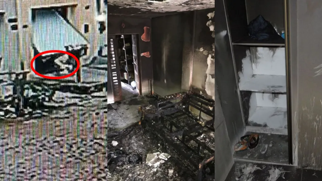 Inconformada com o fim da relação, mulher invadiu casa do namorado e ateou fogo em objetos e cômodos