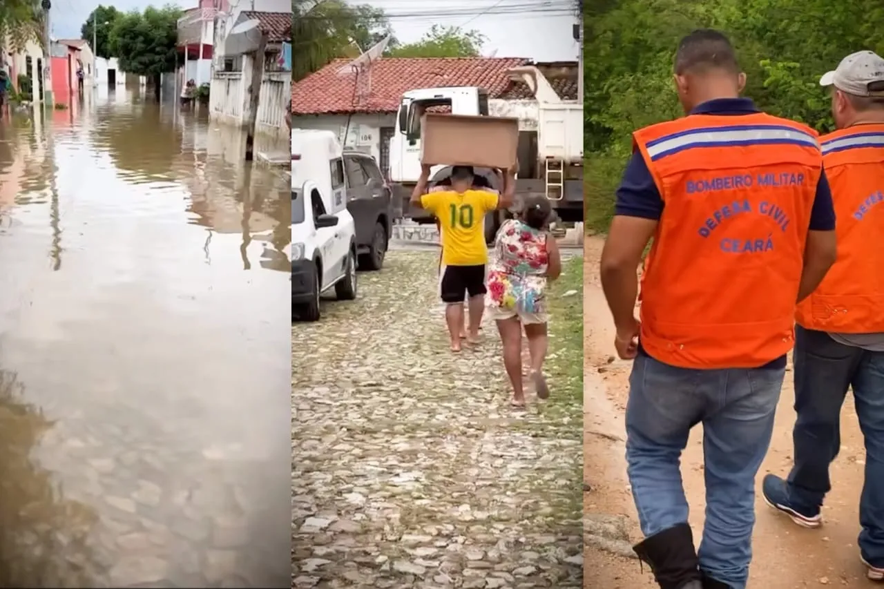 Defesa Civil do Estado está na cidade para avaliar danos com as cheias