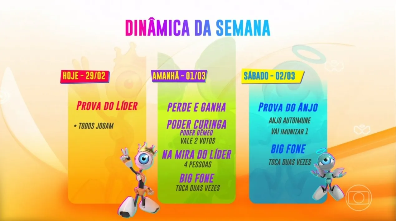 Nesta semana, todos participam da Prova do Líder