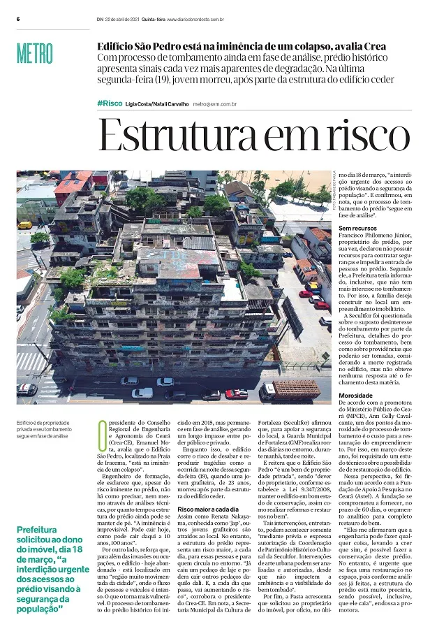 Fac-símile da edição do Diário do Nordeste