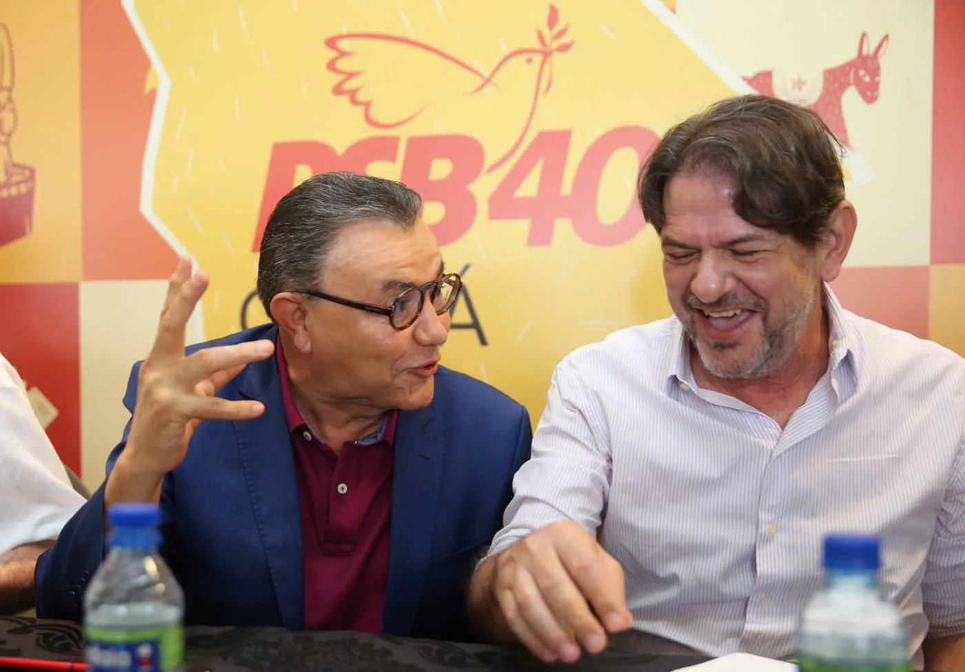 Presidente nacional do PSB, Carlos Siqueira participou do evento ao lado de Cid