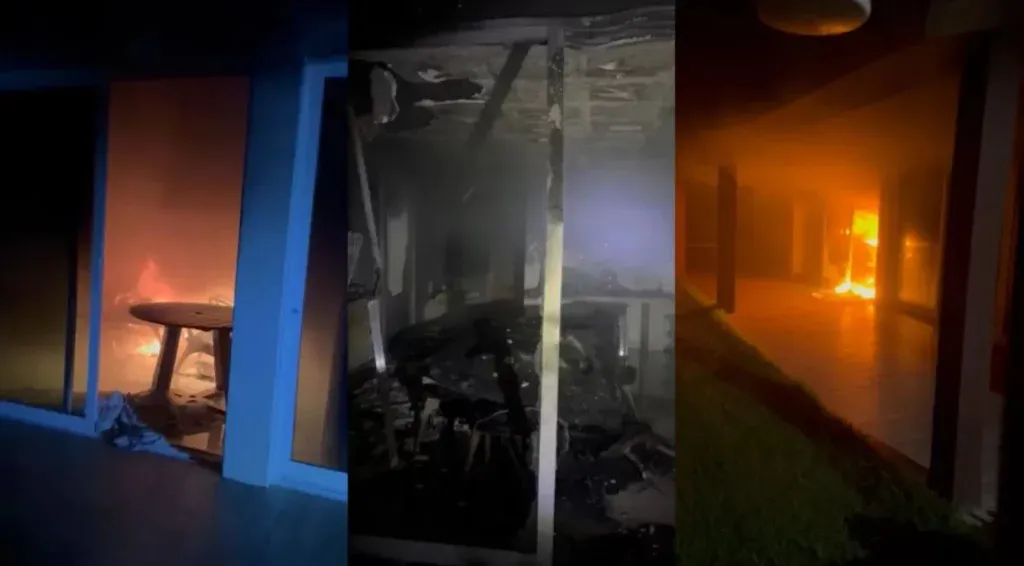 Incêndio destruiu imóveis de dirigentes do União Brasil