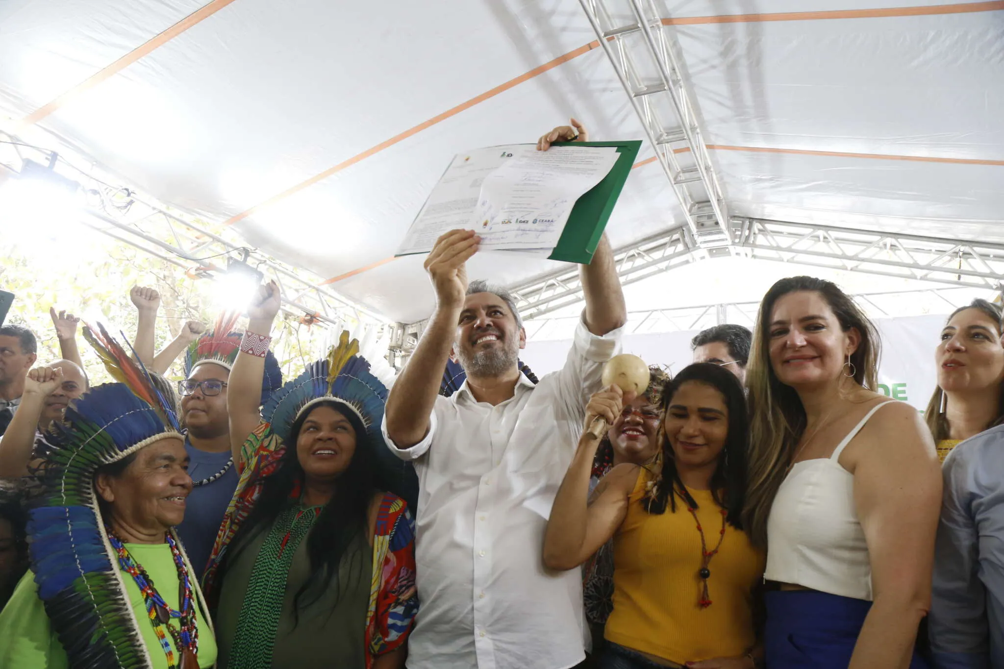 Termo de cooperação para demarcação de terras indígenas no Ceará contou com a presença da ministra dos Povos Originários, Sônia Guajajara