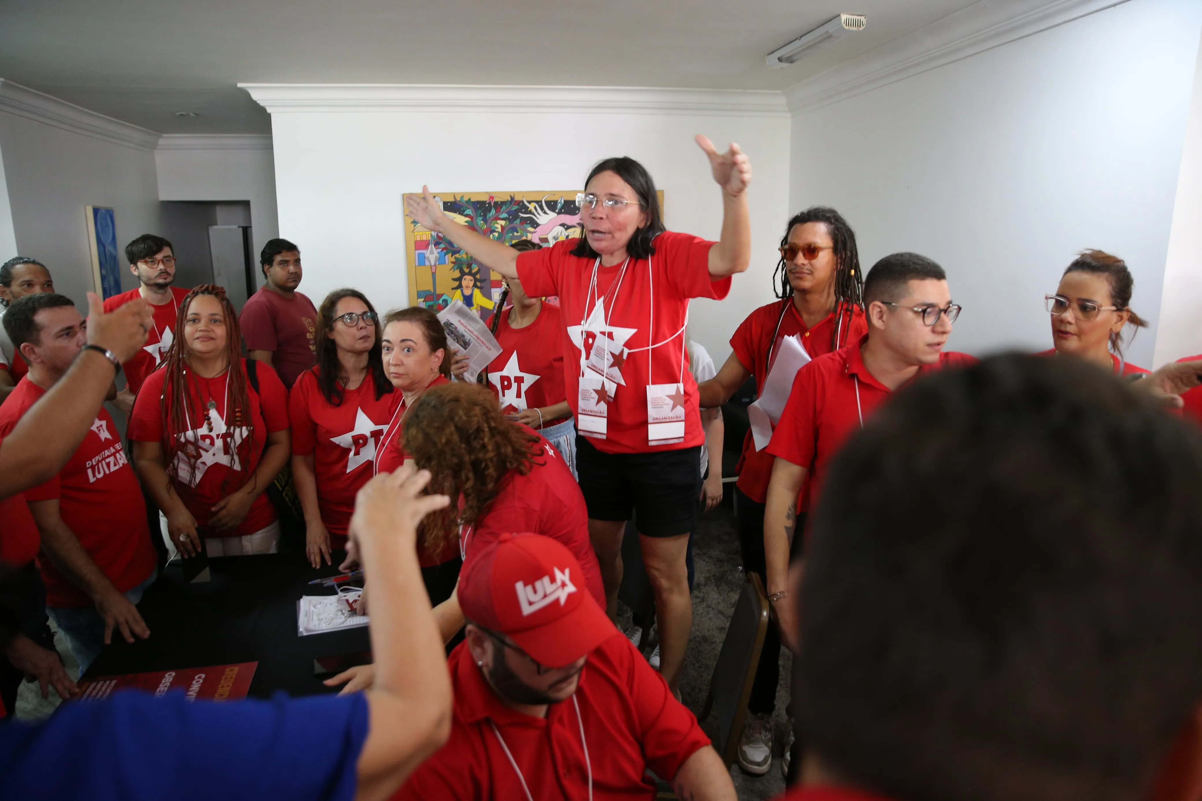 Militância petista acompanhou de perto os pré-candidatos.