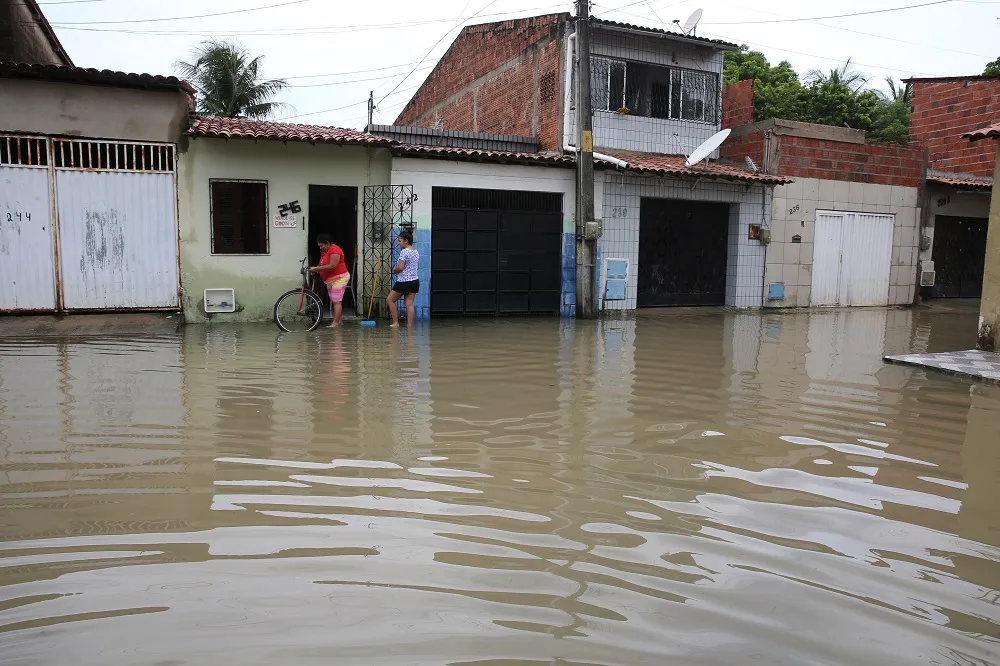 Em 2019, moradores de bairros do entorno da barragem do Rio Cocó sofreram com as cheias
