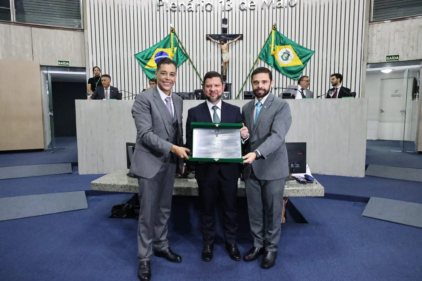 Leonardo Araújo,  Nicola Moreira Miccione e Júlio César Filho