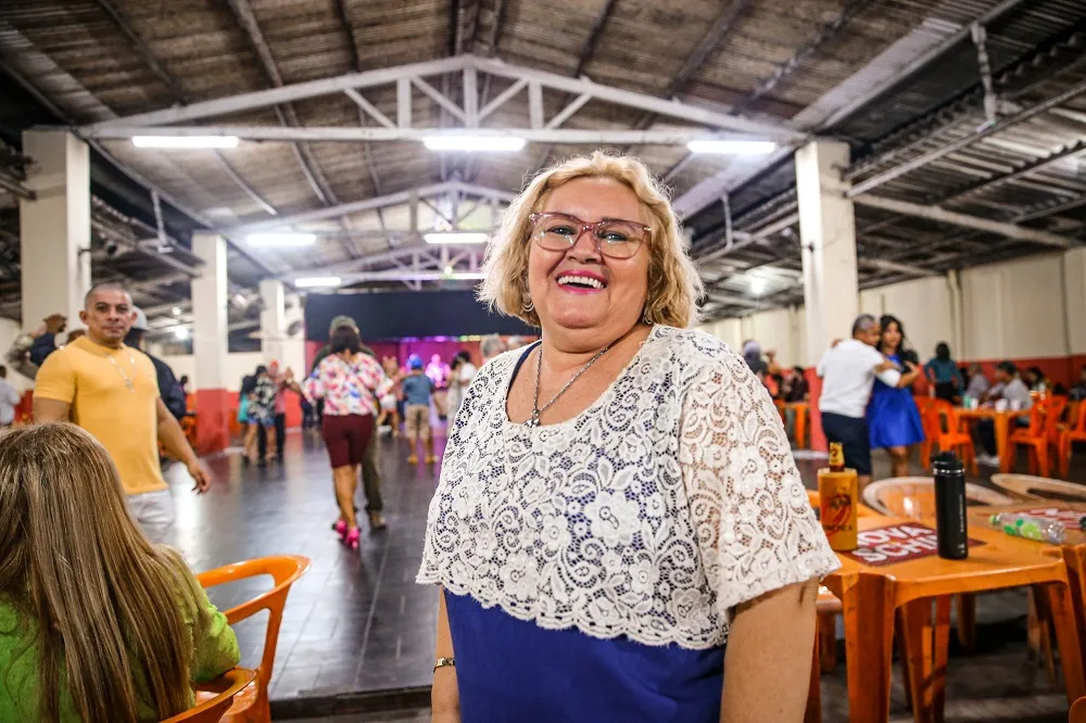 A dona de casa Francisca Nunes frequenta o Clube há nove anos