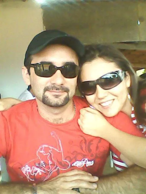Uma das primeiras fotos de Lorena e Robério juntos
