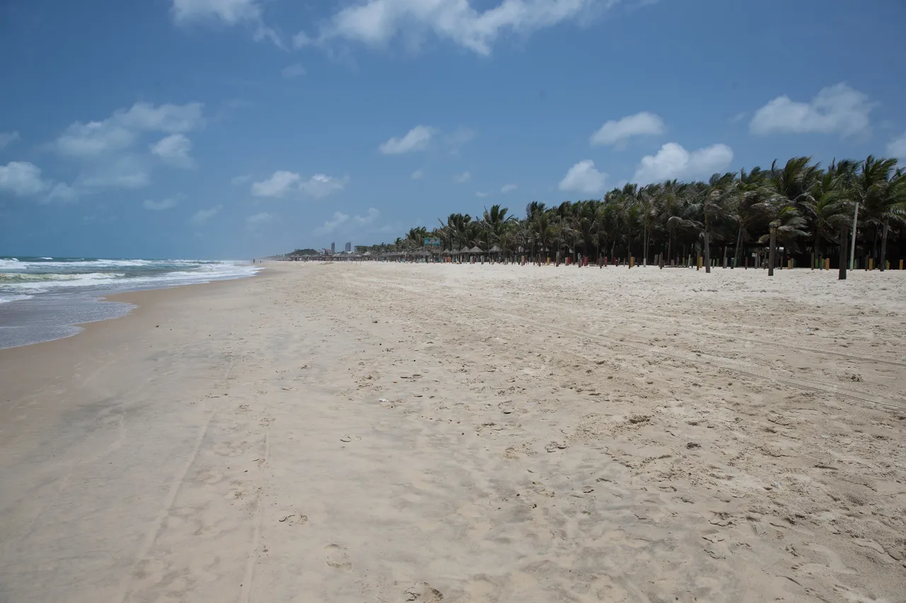 A Praia do Futuro é uma das praias mais populares de Fortaleza