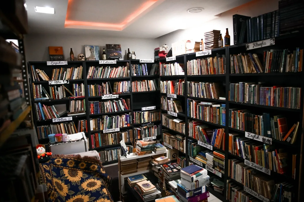 História, Sociologia, Antropologia, literatura estrangeira e livros raros compõem o maior volume do acervo do Brechó Literário Rimbaud