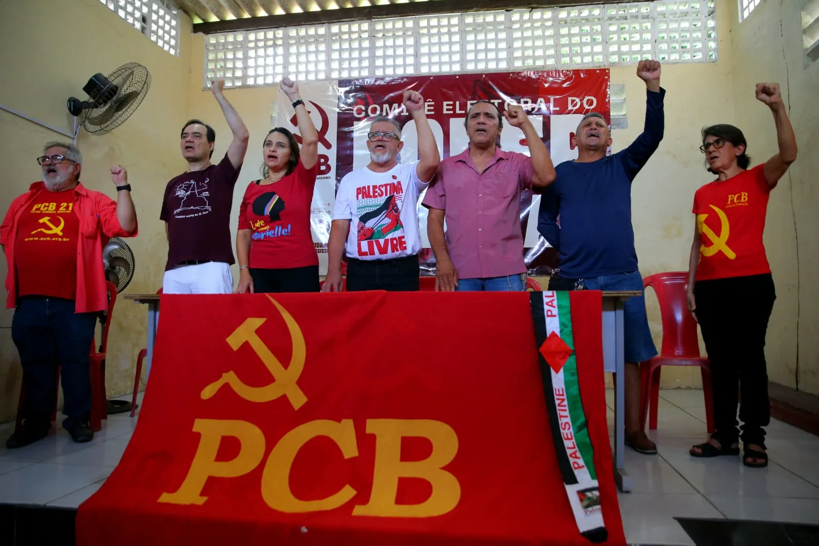 A convenção ocorreu no Comitê do Poder Popular, na Av. da Universidade