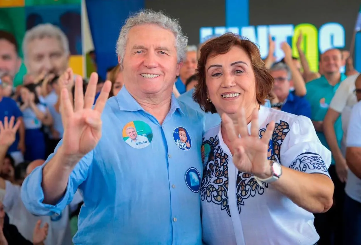 A chapa da oposição é formada por Oscar Rodrigues, do União Brasil, e Dra. Imaculada, do MDB