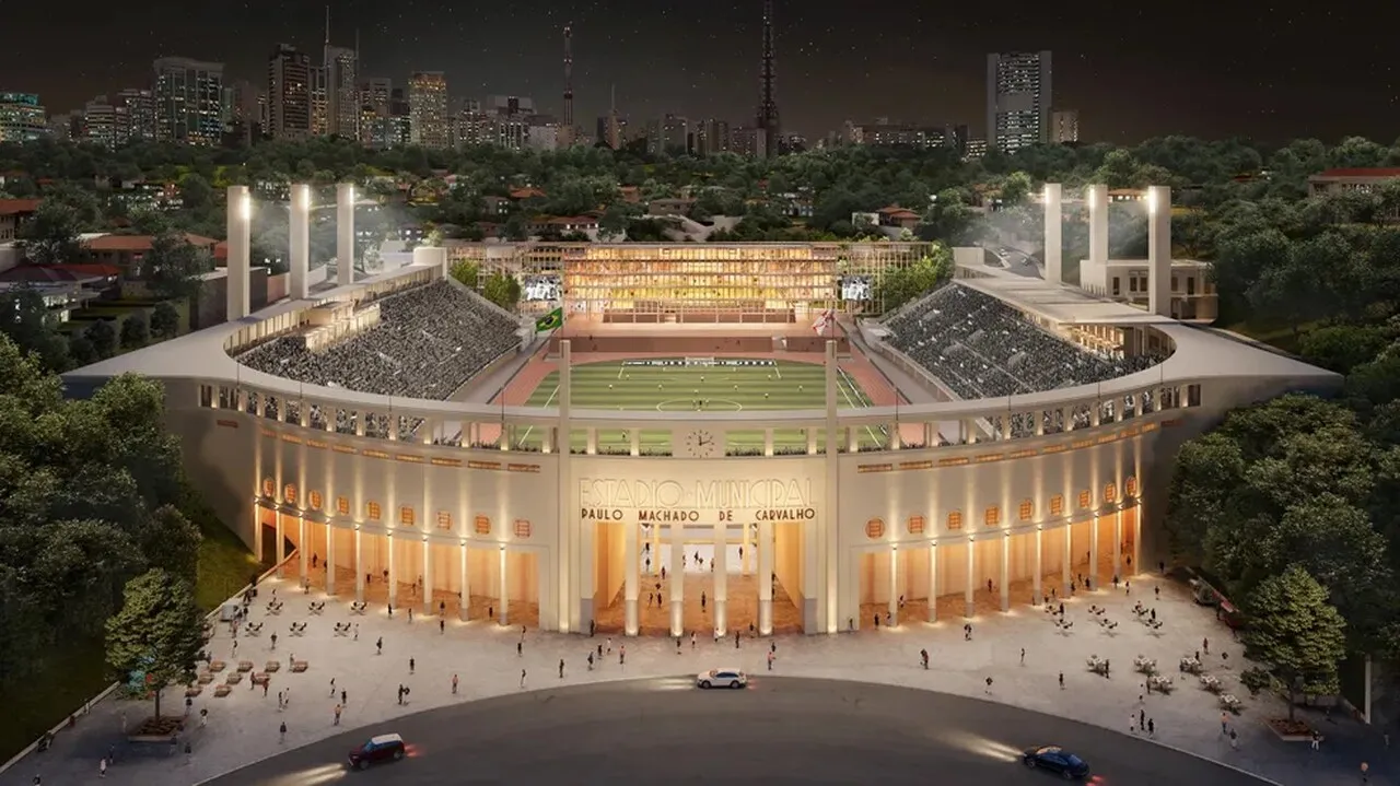 O estádio do Pacaembu passa por um processo de modernização e será reinaugurado em breve