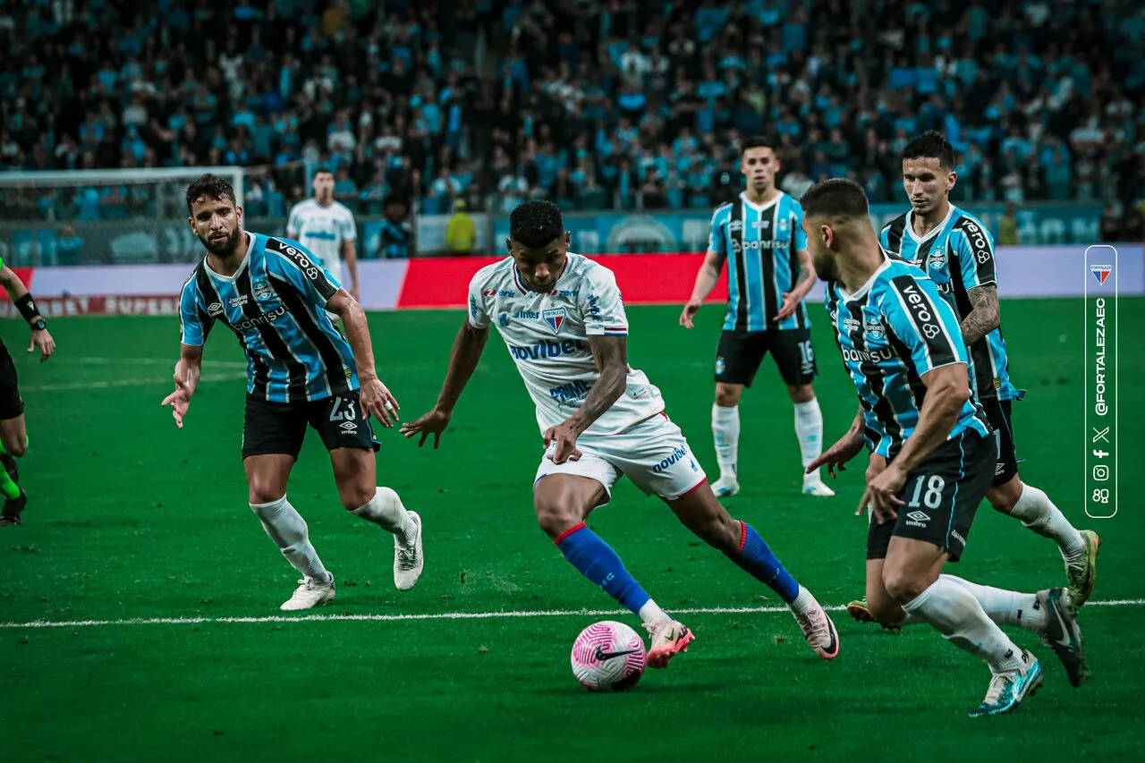Na última rodada, o Fortaleza perdeu para o Grêmio por 3 a 1, fora de casa, pela Série A