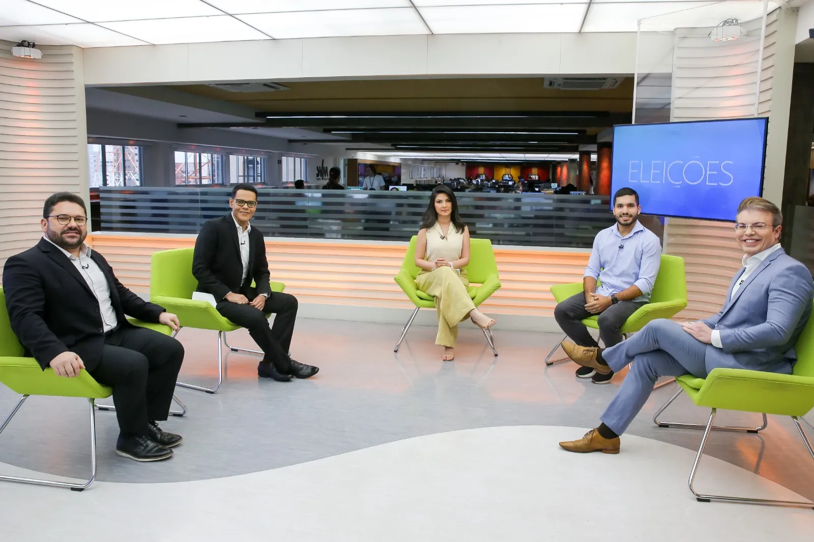 André Fernandes foi entrevistado pelos jornalistas Marcela de Lima, Leal Mota Filho, William Santos e Inácio Aguiar