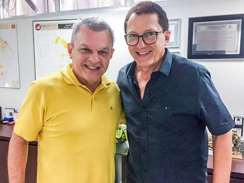 José Sarto e Elpidio Nogueira, da esquerda para a direita.