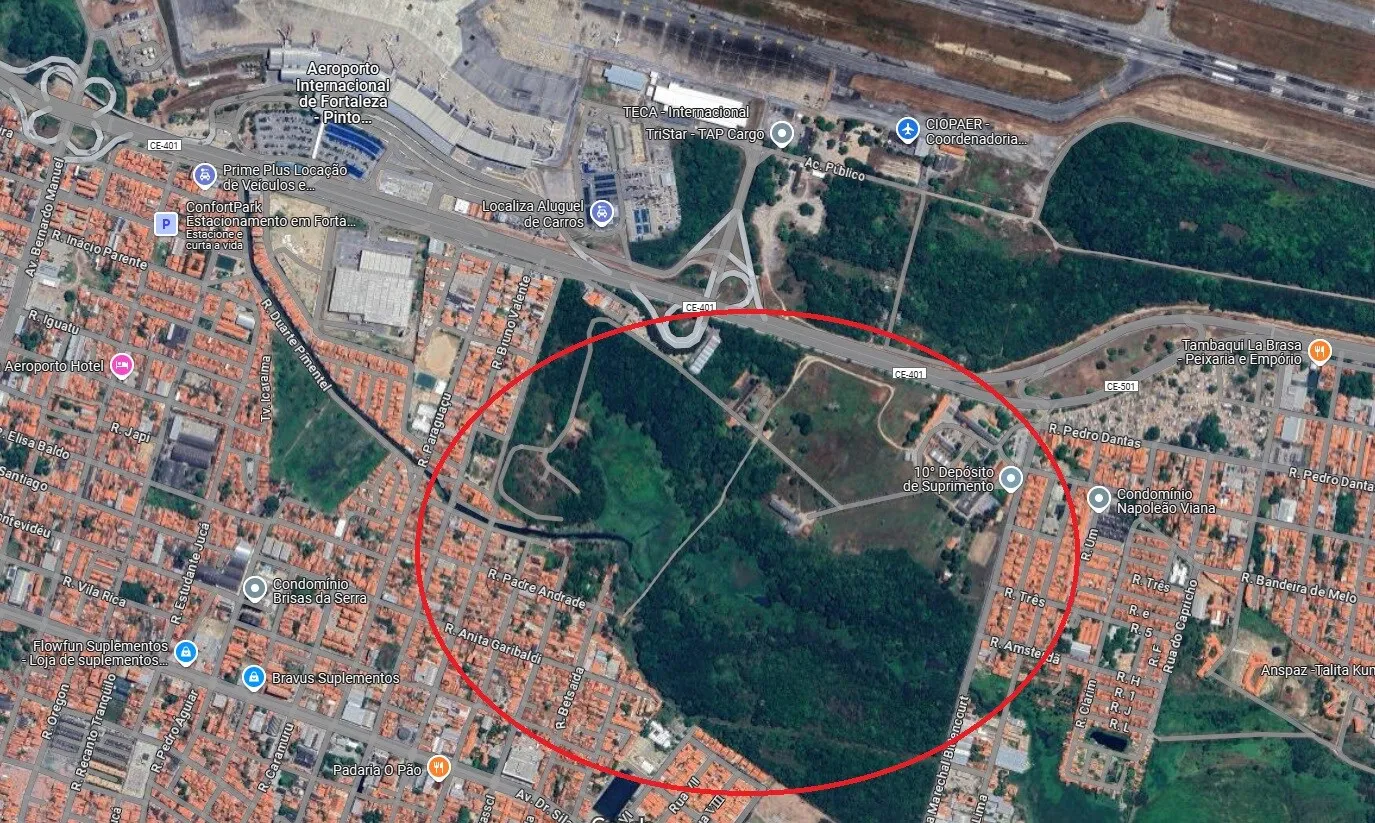 Área na Serrinha que deve passar de ZEA para ser ZPA 1