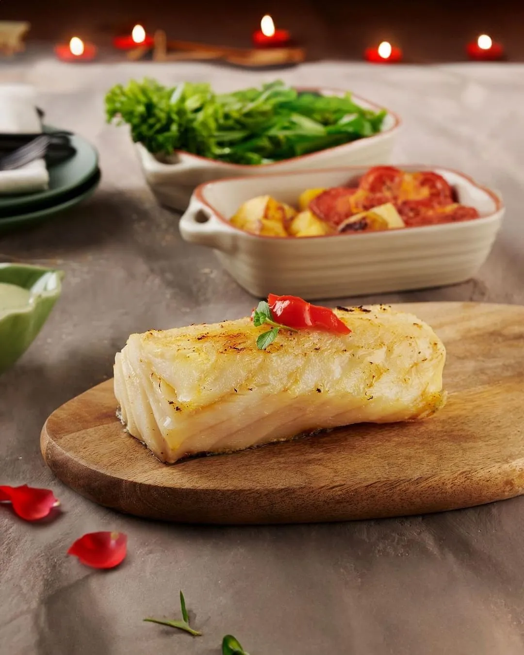 Pratos portugueses, a exemplo deste que leva bacalhau, será um dos apresentados no Fartura