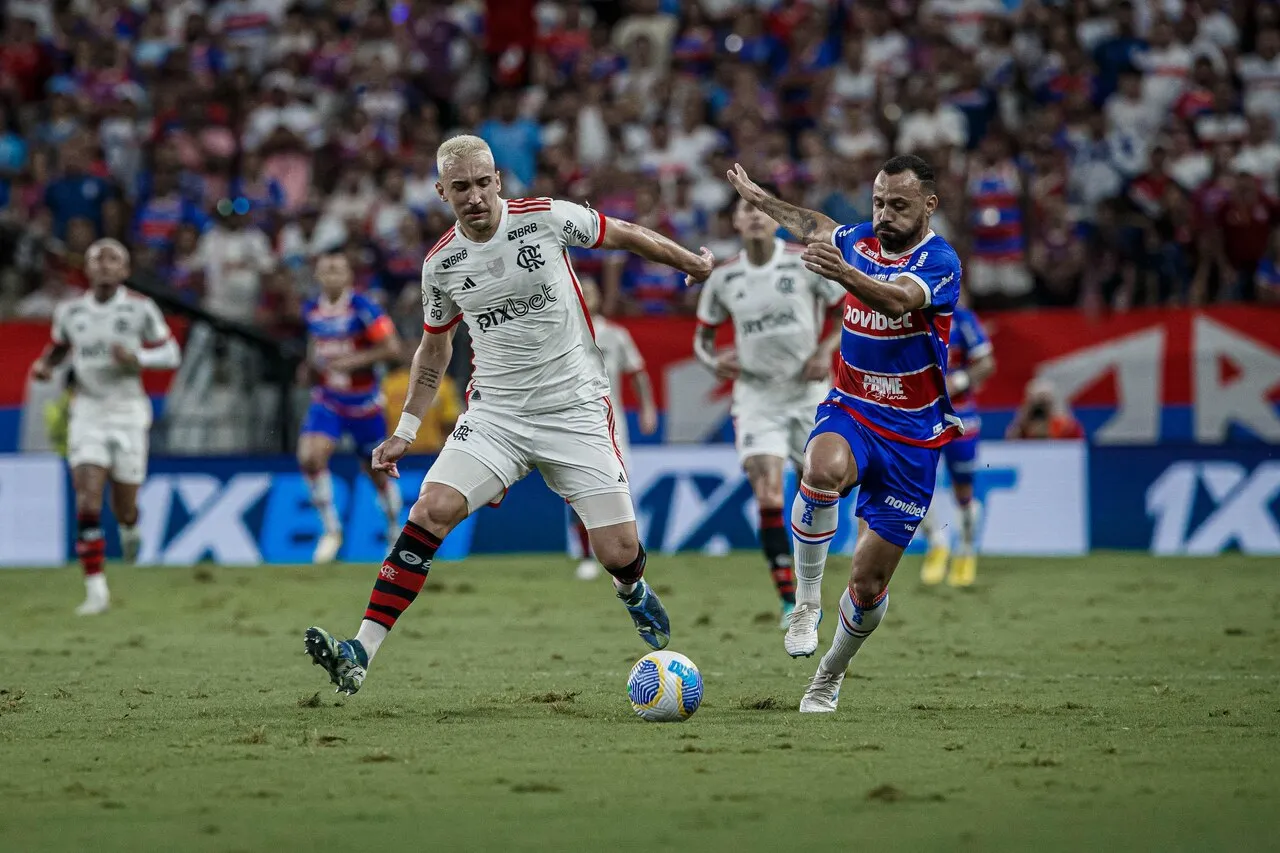 O Fortaleza empatou sem gols com o Flamengo na Arena Castelão pela Série A