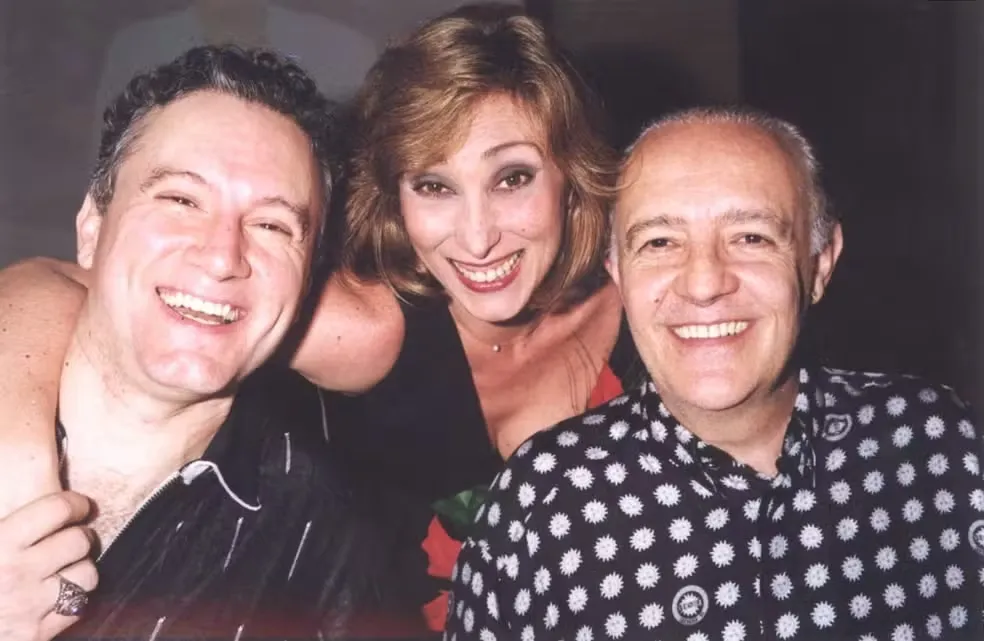 Edi Botelho, Bárbara Bruno e Ney Latorraca em 1999