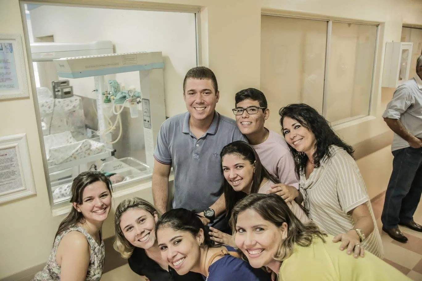 A família em diferentes momentos de registro, mas sempre reunidos