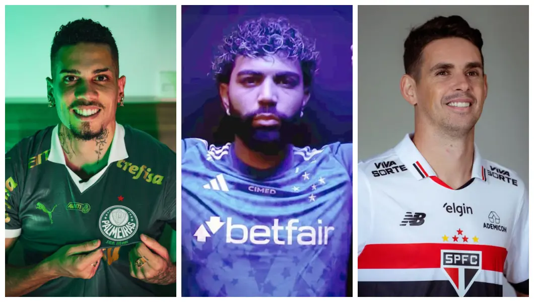 Imagem da notícia Mercado da bola: veja reforços dos times da Série A de 2025