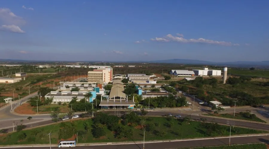 Vista aérea do campus Juazeiro do Norte