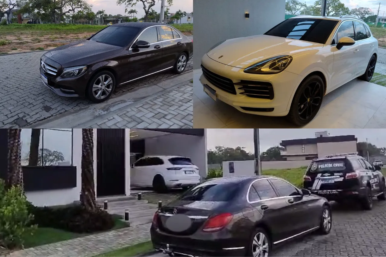 Carros das marcas Mercedes-Benz e Porsche foram apreendidos, e 28 imóveis foram sequestrados
