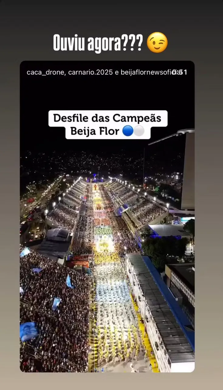 A postagem da noiva do presidente da Liesa foi considerada um ataque ao protesto de Paolla Oliveira, rainha de bateria da Grande Rio.