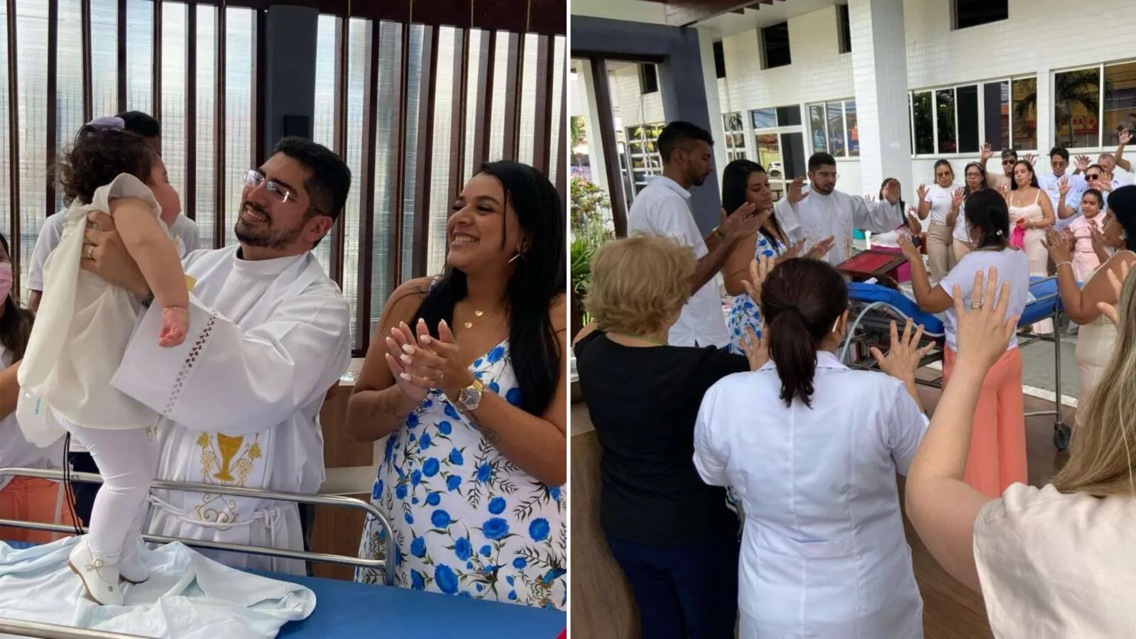 Para o evento ser realizado foi planejada uma logística incluindo os cuidados com a saúde da paciente, o conforto dos parente e a escolha de um dia sem chuva