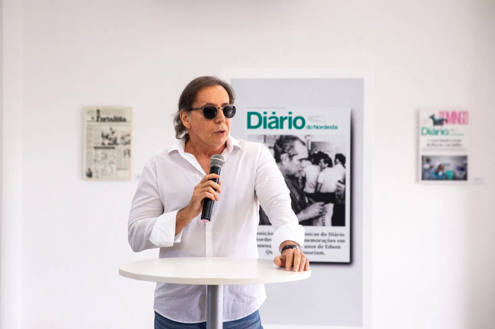 Ildefonso Rodrigues, gerente de projetos especiais do SVM, mediou a visita de abertura da exposição e destacou o pioneirismo e inovação no jornalismo cearense