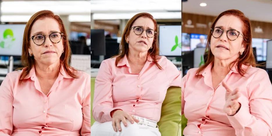 Riane Azevedo em entrevista ao Diário do Nordeste no dia 9 de abril de 2025