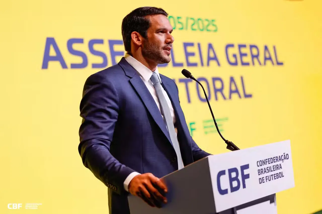 Samir Xaud, de 41 anos, é  o novo presidente da CBF, com mandato até o fim de 2029