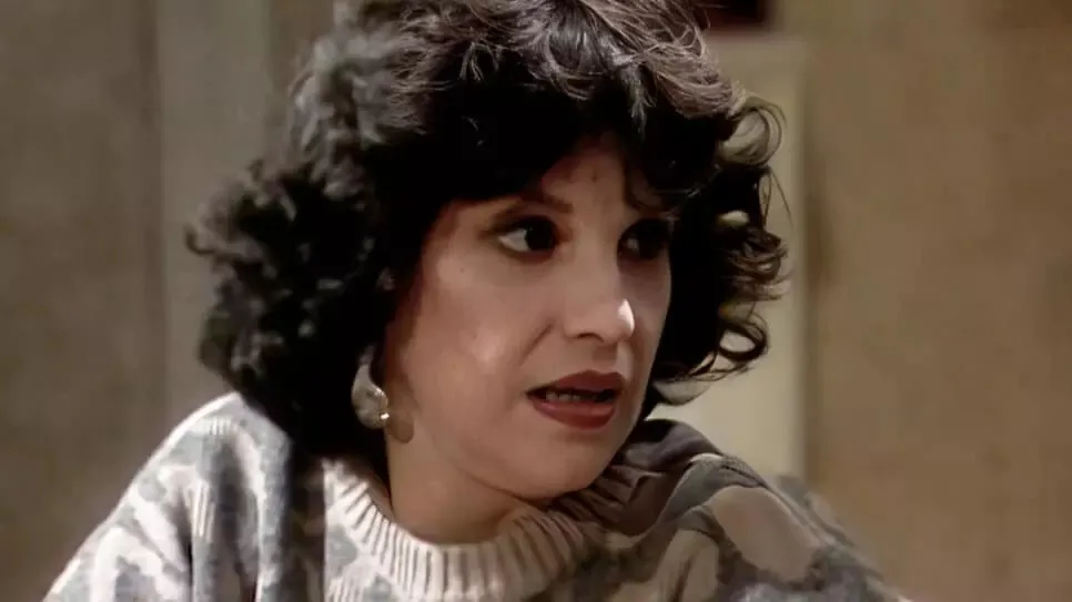 Íris Bruzzi como Eunice na novela Vale Tudo de 1988