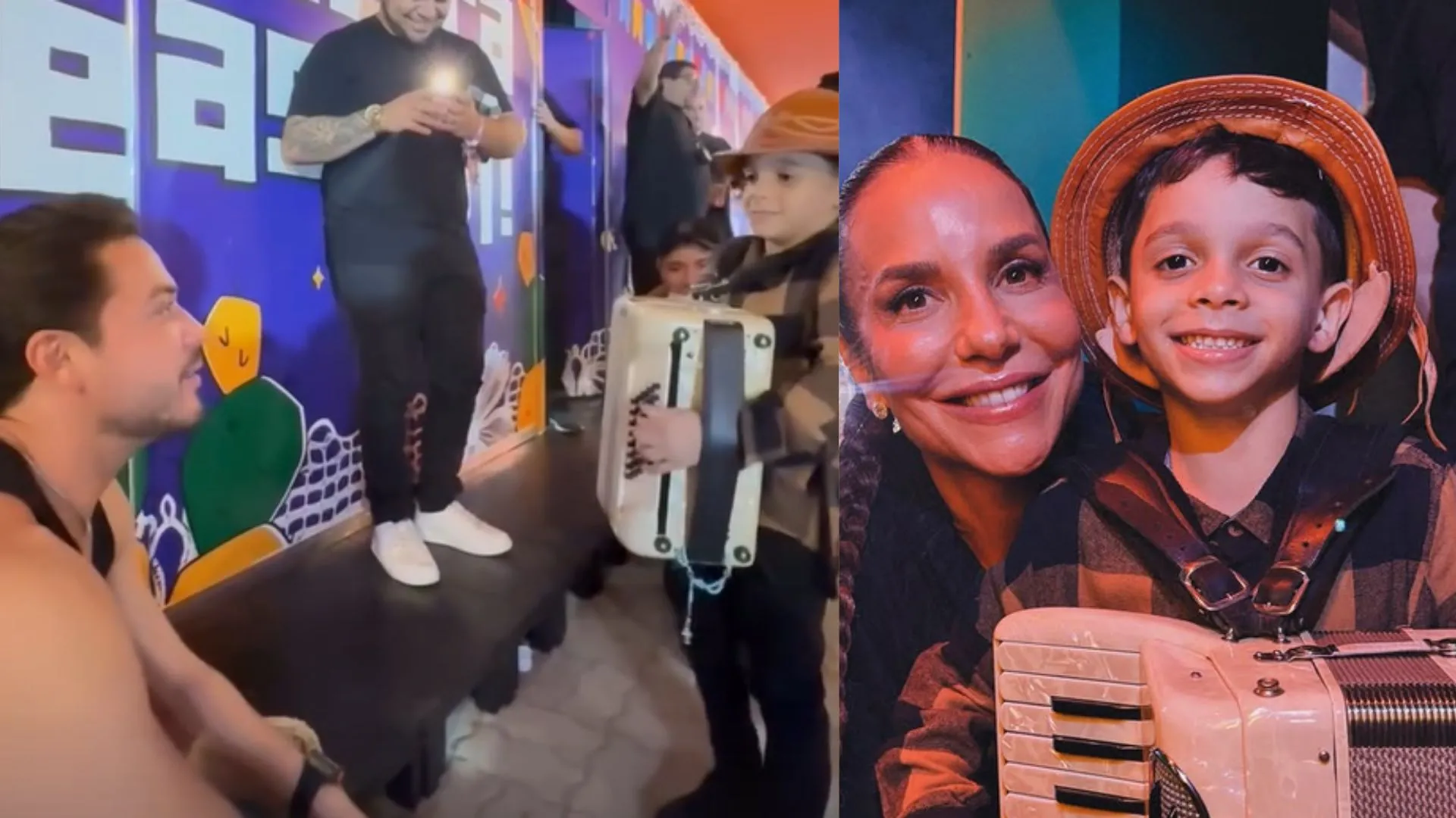 O encontro com Ivete aconteceu após o show dela. A cantora esperou nos bastidores do Safadão para conhecer Elias, segundo o pai da criança