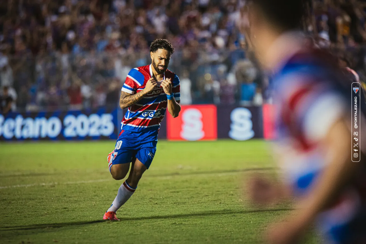 O meia Calebe marcou um gol em 23 jogos pelo Fortaleza em 2025